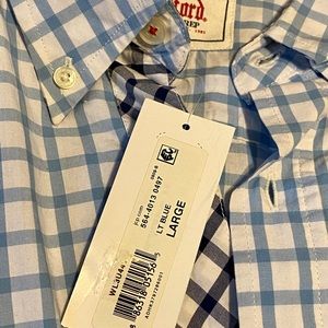 Men’s Stafford Prep Shirt L NWT